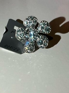 Pilgrim Danish Designer Adjustable Ring Swarovski Crystals NWT